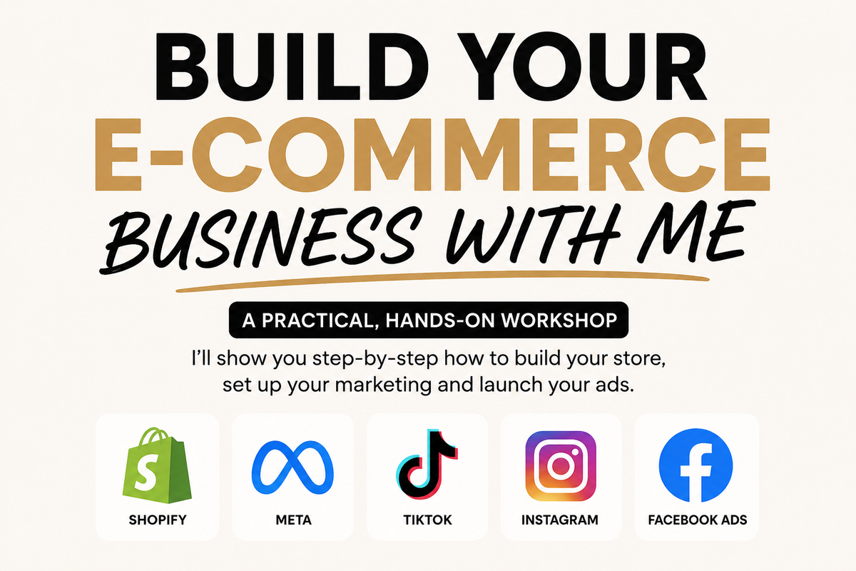 E-Commerce Build & Launch Live Session - R999